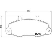 Plaquettes de frein P 24 032 BREMBO pour FORD TRANSIT Autobus/Autocar