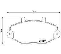 Plaquettes de frein P 24 033 BREMBO pour FORD TRANSIT Autobus/Autocar