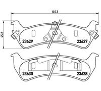 Plaquettes de frein P 24 042 BREMBO pour FORD USA JEEP