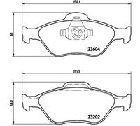 Plaquettes de frein P 24 055 BREMBO pour FORD MAZDA