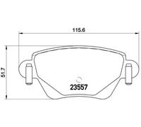 Jeu de plaquettes de frein BREMBO P 24 059, arrière