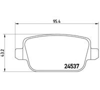 Plaquettes de frein P 24 075X BREMBO pour FORD MONDEO IV Turnier S-MAX MONDEO IV