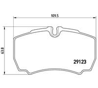 Plaquettes de frein P 24 084 BREMBO pour FORD TRANSIT Autobus/Autocar