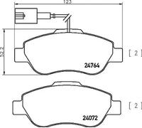 Plaquettes de frein P 24 150 BREMBO pour FIAT FORD