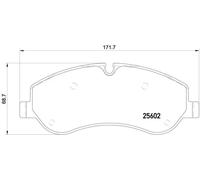Plaquettes de frein P 24 152 BREMBO pour FORD TRANSIT V363 Fourgon