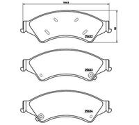 Plaquettes de frein P 24 153 BREMBO pour FORD FORD USA VW