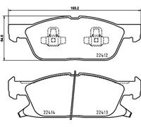 Plaquettes de frein P 24 188 BREMBO pour FORD FORD USA