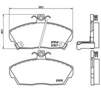 Plaquettes de frein P 28 020 BREMBO pour ROVER HONDA MG
