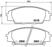 Plaquettes de frein P 28 032 BREMBO pour HONDA S2000 CIVIC VII Hatchback