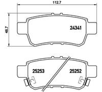 Plaquettes de frein P 28 062 BREMBO