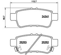Plaquettes de frein P 28 062 BREMBO