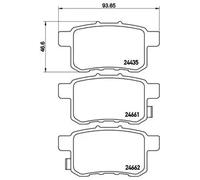 Brembo P28072 Plaquettes de Frein Arrière