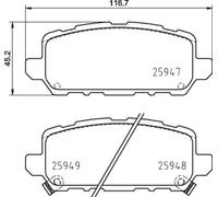 Brembo Plaquettes de frein P 28 090 pour Honda HR-V