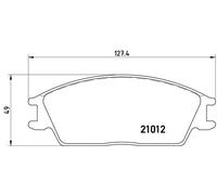 Plaquettes de frein P 30 001 BREMBO pour HONDA HYUNDAI