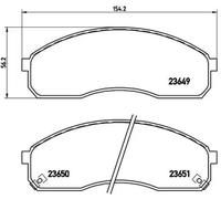 Plaquettes de frein P 30 012 BREMBO pour KIA CARNIVAL II PREGIO Fourgon