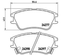 BREMBO P 30 027 Plaquettes de frein