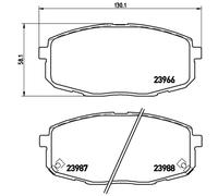 BREMBO P 30 034X Plaquettes de frein
