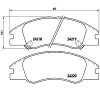Plaquettes de frein P 30 042 BREMBO pour KIA CERATO I A trois volumes