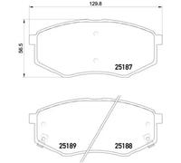 BREMBO P 30 055X Plaquettes de frein
