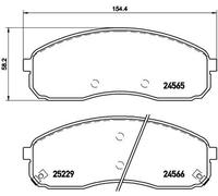 Plaquettes de frein P 30 058 BREMBO pour KIA CARNIVAL II