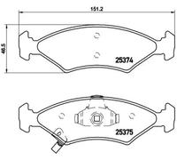 BREMBO P 30 062 Plaquettes de frein