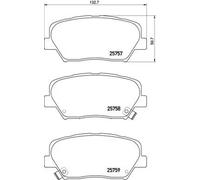 Kit de plaquettes de frein, frein à disque BREMBO P 30 070X