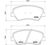 Plaquettes de frein P 30 073X BREMBO pour HYUNDAI KIA