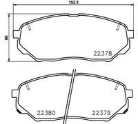 BREMBO P30086 Jeu 4 plaquettes de frein AV Kia Sorento III Hyundai Santa Fé IV