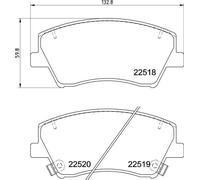 BREMBO P 30 107E Plaquettes de frein