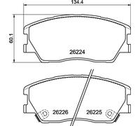 Plaquettes de frein P 30 121E BREMBO pour KIA SOUL III SOUL III Cargo