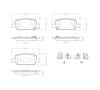 BREMBO P 30 141 Plaquettes de frein