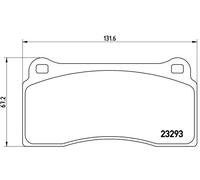 Plaquettes de frein P 36 018 BREMBO pour NISSAN JAGUAR DAIMLER