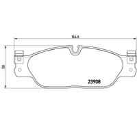 Plaquettes de frein P 36 021 BREMBO pour JAGUAR DAIMLER