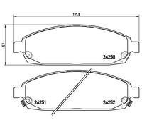 Plaquettes de frein P 37 010 BREMBO pour JEEP GRAND CHEROKEE III COMMANDER