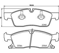Plaquettes de frein P 37 022 BREMBO pour JEEP GRAND CHEROKEE IV