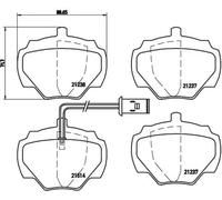 Plaquettes de frein P 44 003 BREMBO pour LAND ROVER RANGE ROVER I DISCOVERY I