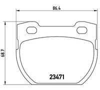 Plaquettes de frein P 44 007 BREMBO pour LAND ROVER DEFENDER Pick Up