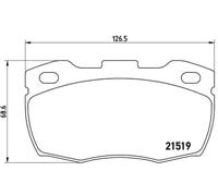 Plaquettes de frein P 44 015 BREMBO pour LAND ROVER DEFENDER Station Wagon
