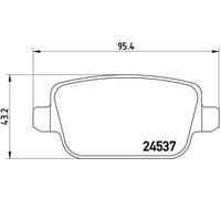 Plaquettes de frein P 44 017 BREMBO pour VOLVO LAND ROVER