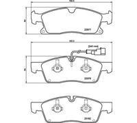 Brembo Plaquettes de frein P 48 001 avant pour Maserati Levante SUV