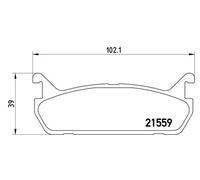 Plaquettes de frein P 49 015 BREMBO pour MAZDA SUZUKI DAIHATSU