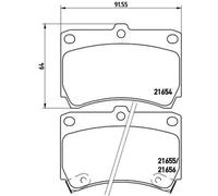 Brembo P49016 Plaquettes de Frein Avant