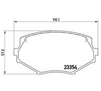 Brembo P49020 Plaquettes de Frein Avant