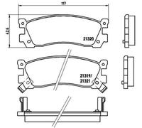 Plaquettes de frein P 49 025 BREMBO pour MAZDA 929 III MPV I XEDOS 9