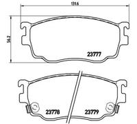 Plaquettes de frein P 49 026 BREMBO pour MAZDA ISUZU