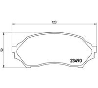 BREMBO P 49 027 Plaquettes de frein