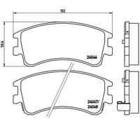 BREMBO Jeu de plaquettes de frein avant 8020584053690 MAZDA 6
