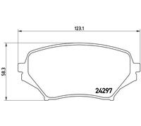 Brembo P49043 Plaquettes de Frein Avant