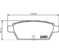 Plaquettes de frein P 49 051 BREMBO pour MAZDA 6 Station Wagon 6 A trois volumes