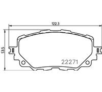 Plaquettes de frein P 49 054 BREMBO pour MAZDA FIAT ABARTH